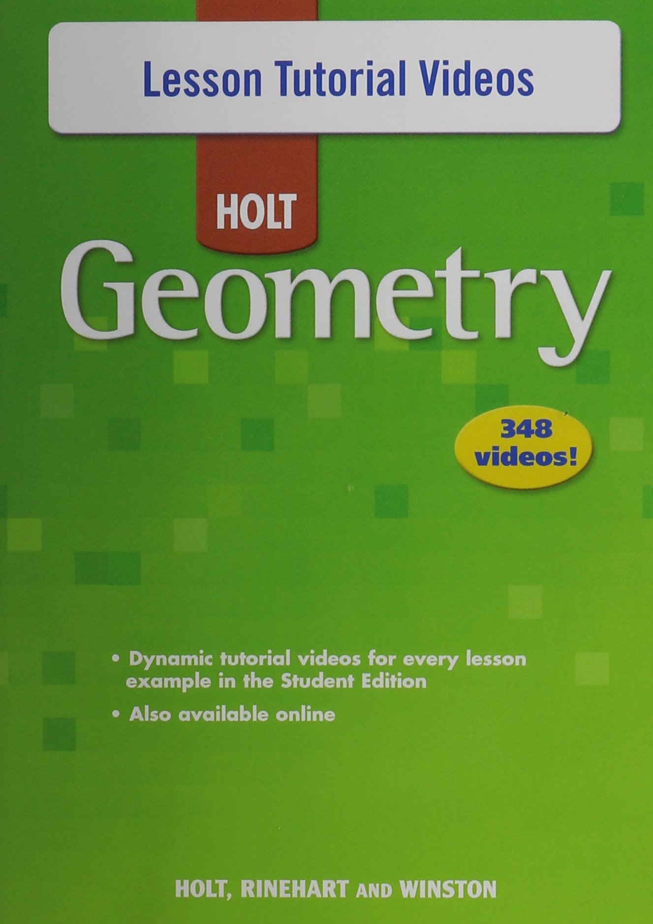 Holt Geometry: Lesson Tutorial Videos DVD-ROM Geometry
