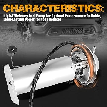 E7121MN Electric Fuel Pump Module Assembly with Sending Unit Fit for Jeep Cherokee 1997 1998 1999 2000 2001, 2.5L 4.0L, Gas, Replace# E7121MN, P75040M