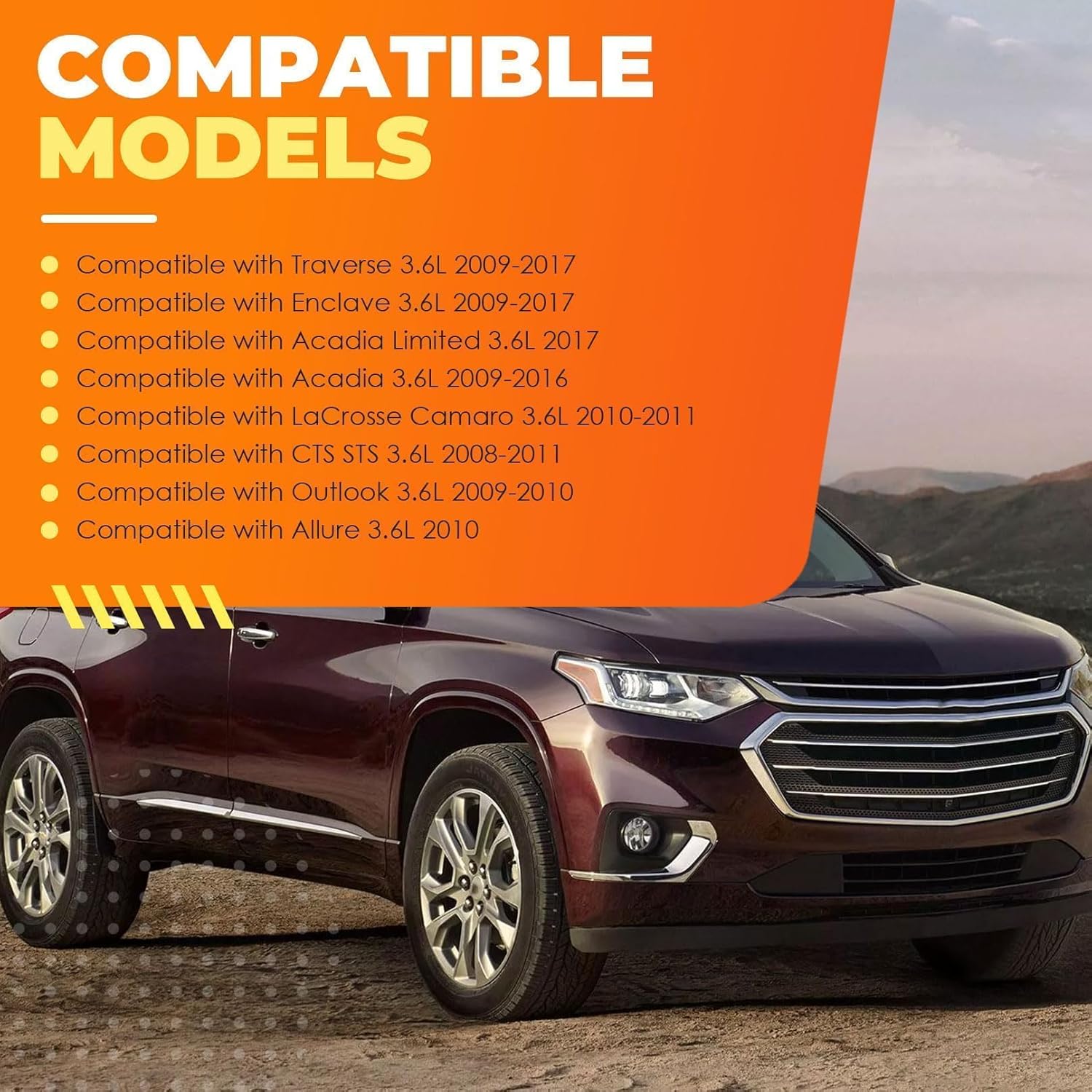 high pressure fuel pump compatible with camaro traverse allure enclave lacrosse cts sts acadia outlook 2008-2017 v6 3.6 replace 12658552 12626234 12614934 (premium version)