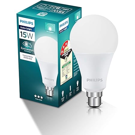 PHILIPS StellarBright High-Beam 15-Watt Base B22 LED Bulb (Crystal White/Cool White, Pack of 1)