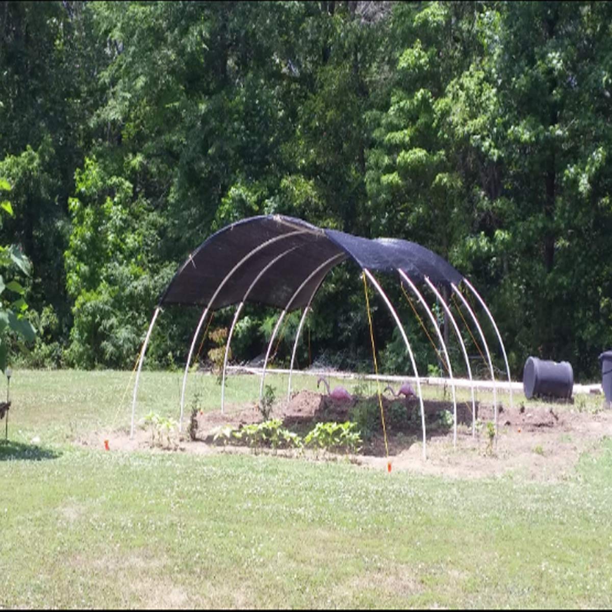 L'ombrage Avec Le Filet Résistant Aux UV, Sun Shade Filet D'ombrag Hydratant À Déchirer Résistant Filet D'ombrage Sable Pour Cour, Balcon, Toit, Voiture Cryptage À 6 Broches