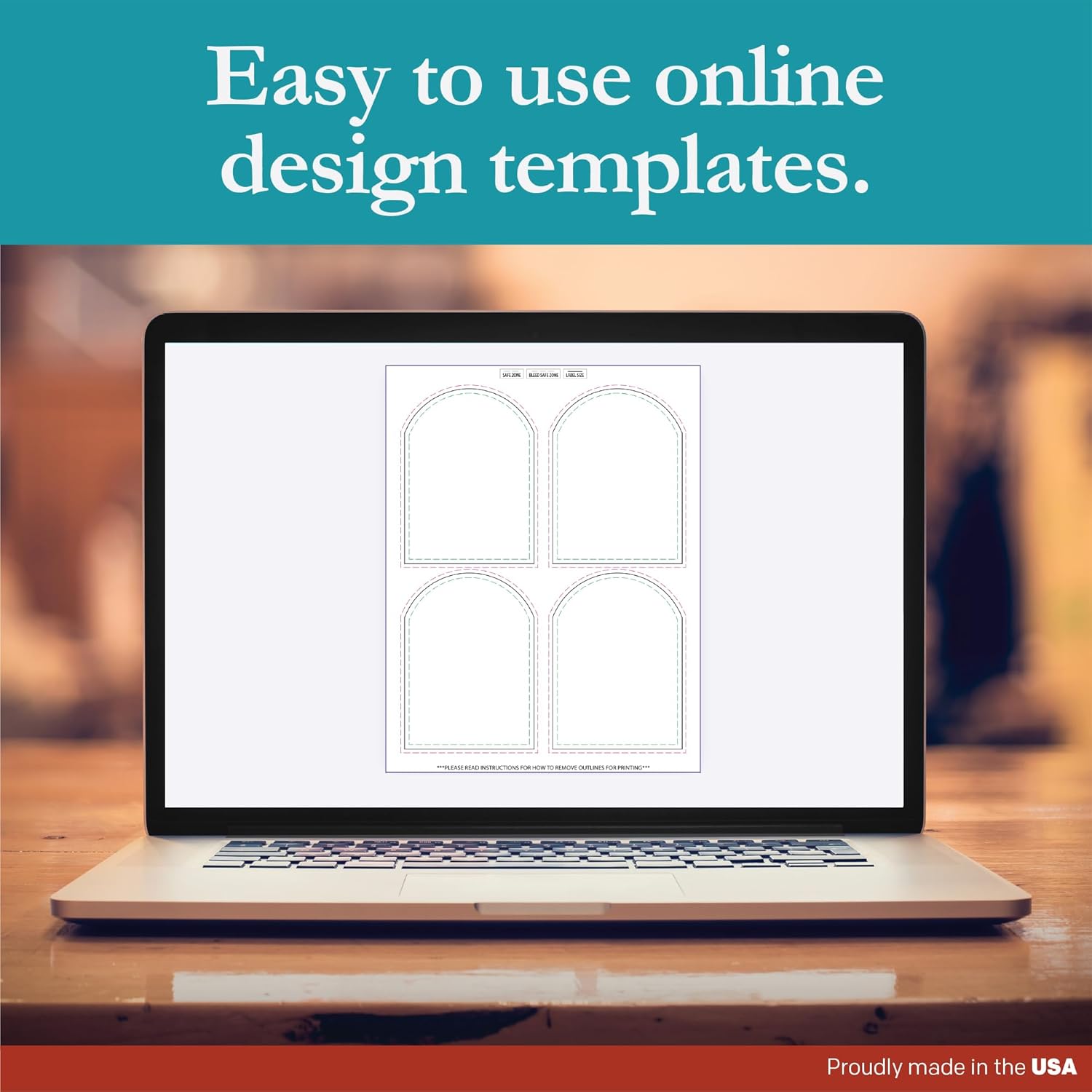 Premium Label Supply White Sticker Product Labels – 3.5" x 4.75" Arched Top – Laser/Inkjet Compatible – (4 per Sheet), 25 Sheets – 100 Total Adhesive Labels - Image 3