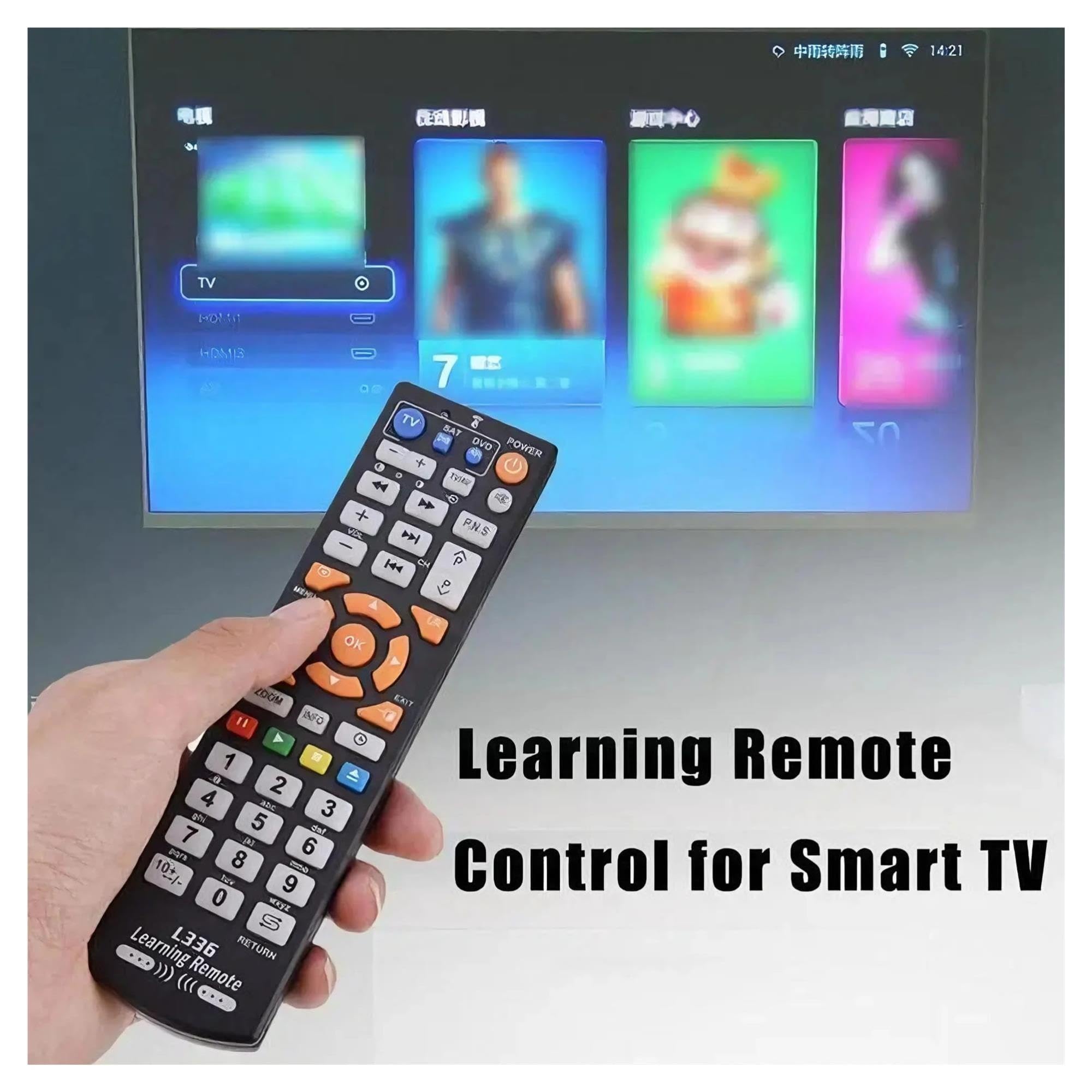 Telecomando con apprendimento IR Smart L336 a 42 tasti