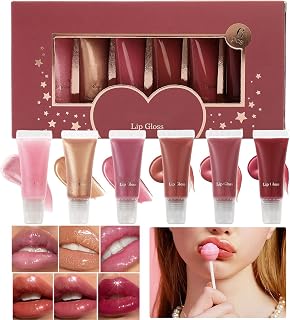 Lip Gloss Cosmetic, Shiny Plumper Makeup, Long Lasting Nourishing Lipstick Tool with Premium Build, Beauty Care System with Smart Design, Smooth Hydrating Radiant Aid, Essential Companion