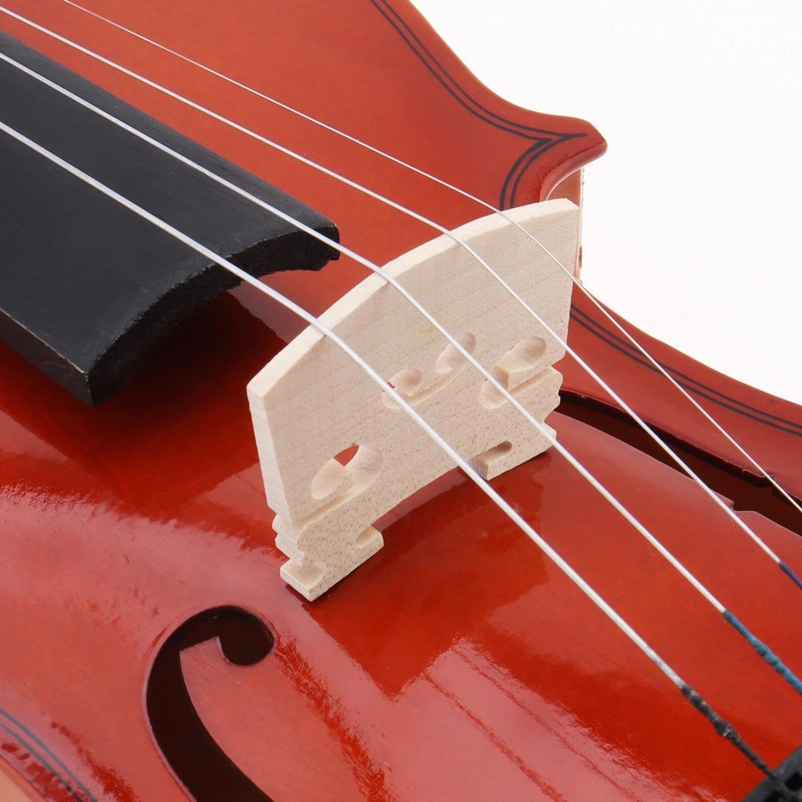 Geigenbogen Brasilholz weißes Rosshaar Ebenholz 4/4 Violine mit Hardcover Box Geige in voller Größe