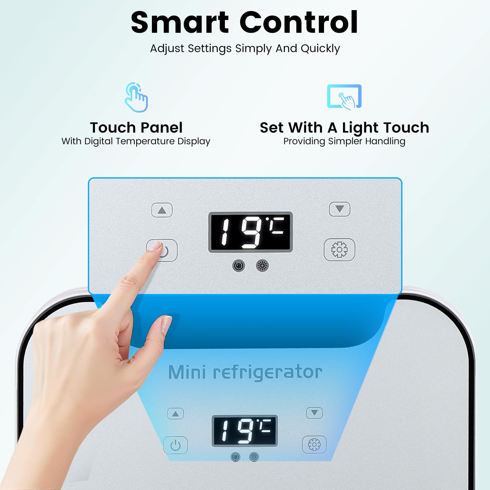 Mini lodówka 20 l, 220 V, 2 w 1, lodówka stołowa, ciepła i zimna