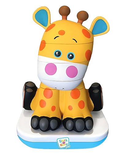 Stack-a-Roos Baby Giraffe by Salus Brands - Animal Stacking Toy,