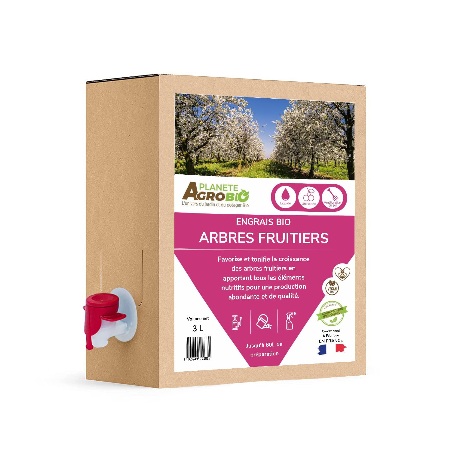 Engrais bio arbres fruitiers (3 Litres)
