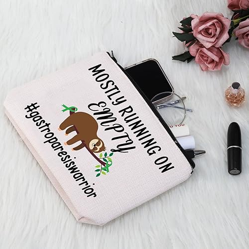 Miniatura 6 de G2TUP Gastroparesis Warrior Gift principalmente corriendo en bolsa de maquillaje vacía perezoso cinta verde bolsa de cosméticos estómago parálisis