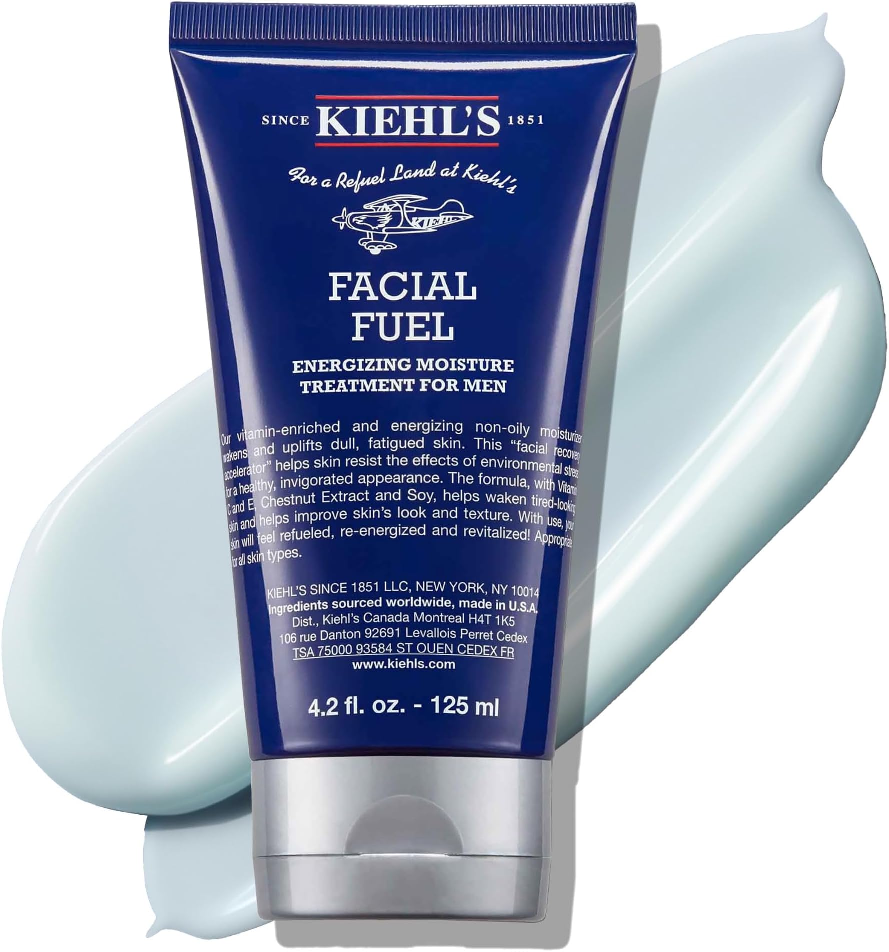 – Facial Fuel Moisturiser for Men, Energising Daily Men's Face Cream with Caffeine, Vitamins and Chestnut Extract that Contain Antioxidants to Help Reduce Dullness, (Full Size or Bundle)