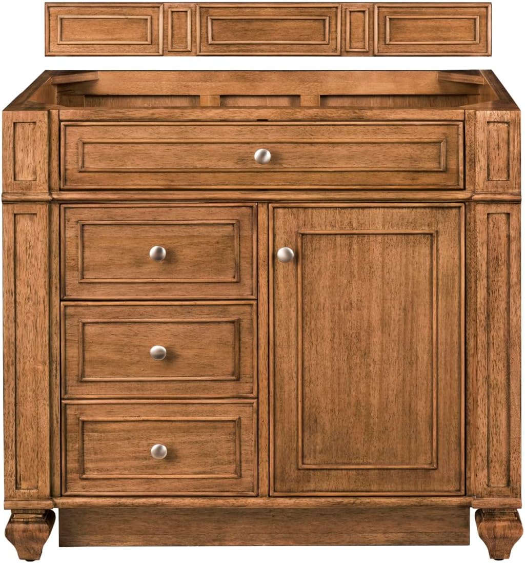 James Martin Vanities 157-V36-SBR James Martin Vanities 157-V36 Bristol 36" Single Basin Hardwood Vanity Cabinet Only