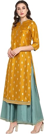 Janasya Indian Tunic Tops Crepe Kurti for Women
