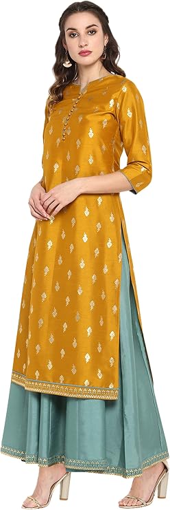 Janasya Indian Tunic Tops Crepe Kurti for Women