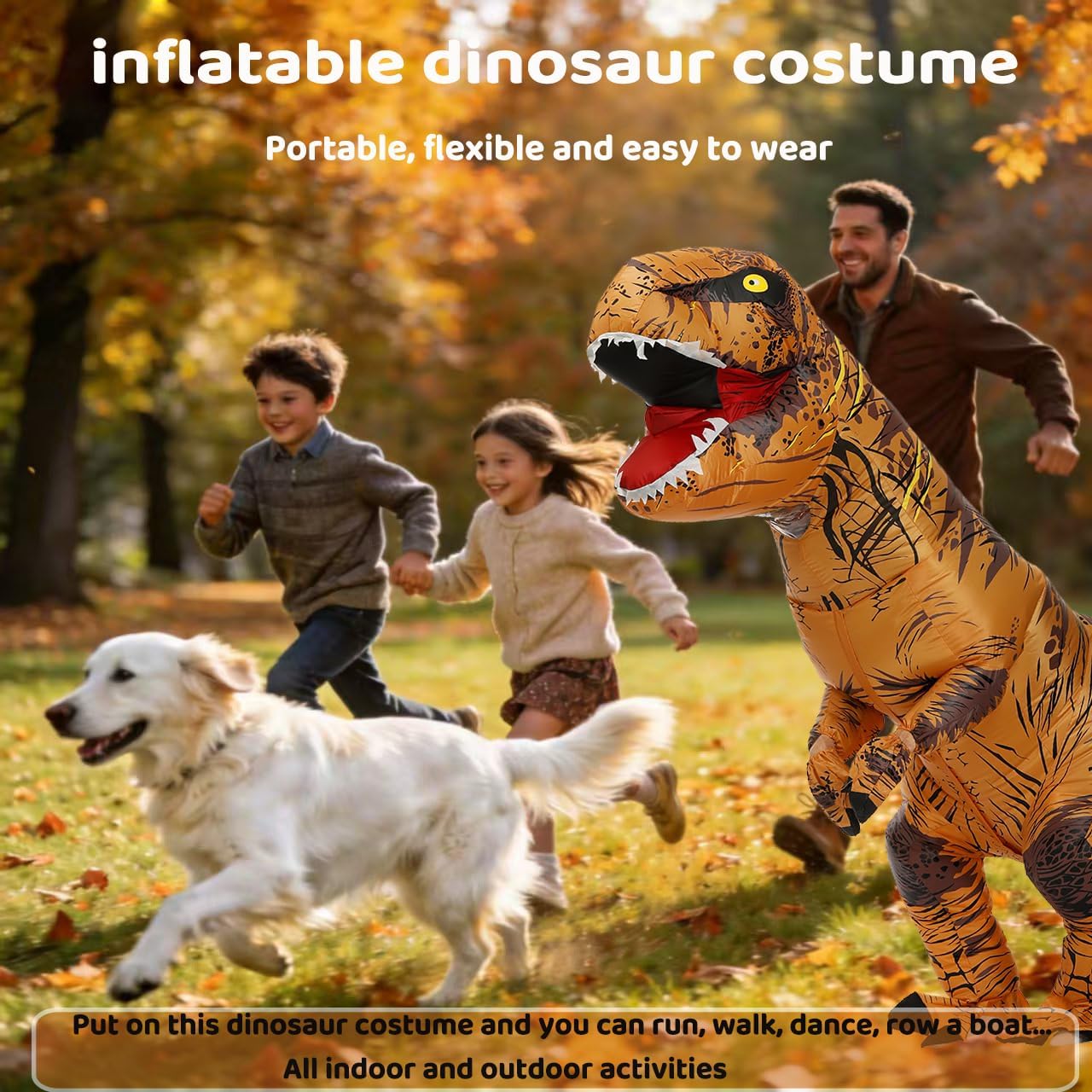 inflatable dinosaur costume adult,T-Rex Inflatable Costume for Adults, Fancy Dress Halloween Adult Costume