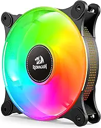 Kit com 3 Fans Gamer Redragon ARGB 120mm Preto GC-F013