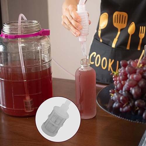 Miniatura 4 de GSD Bomba de sifón de vino con manguera de tubo de sifón de cerveza para elaboración de cerveza de vino, 2M6.6FT