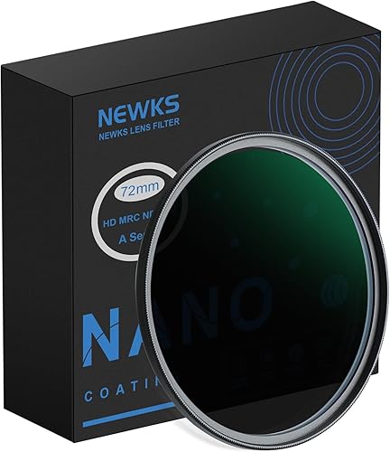 NEWKS 2.835 in ND1000 (filtro de densidad neutra fija de 10 paradas) Filtro de lente ND 30 multicapa nano revestidovidrio óptico HDrepelente al