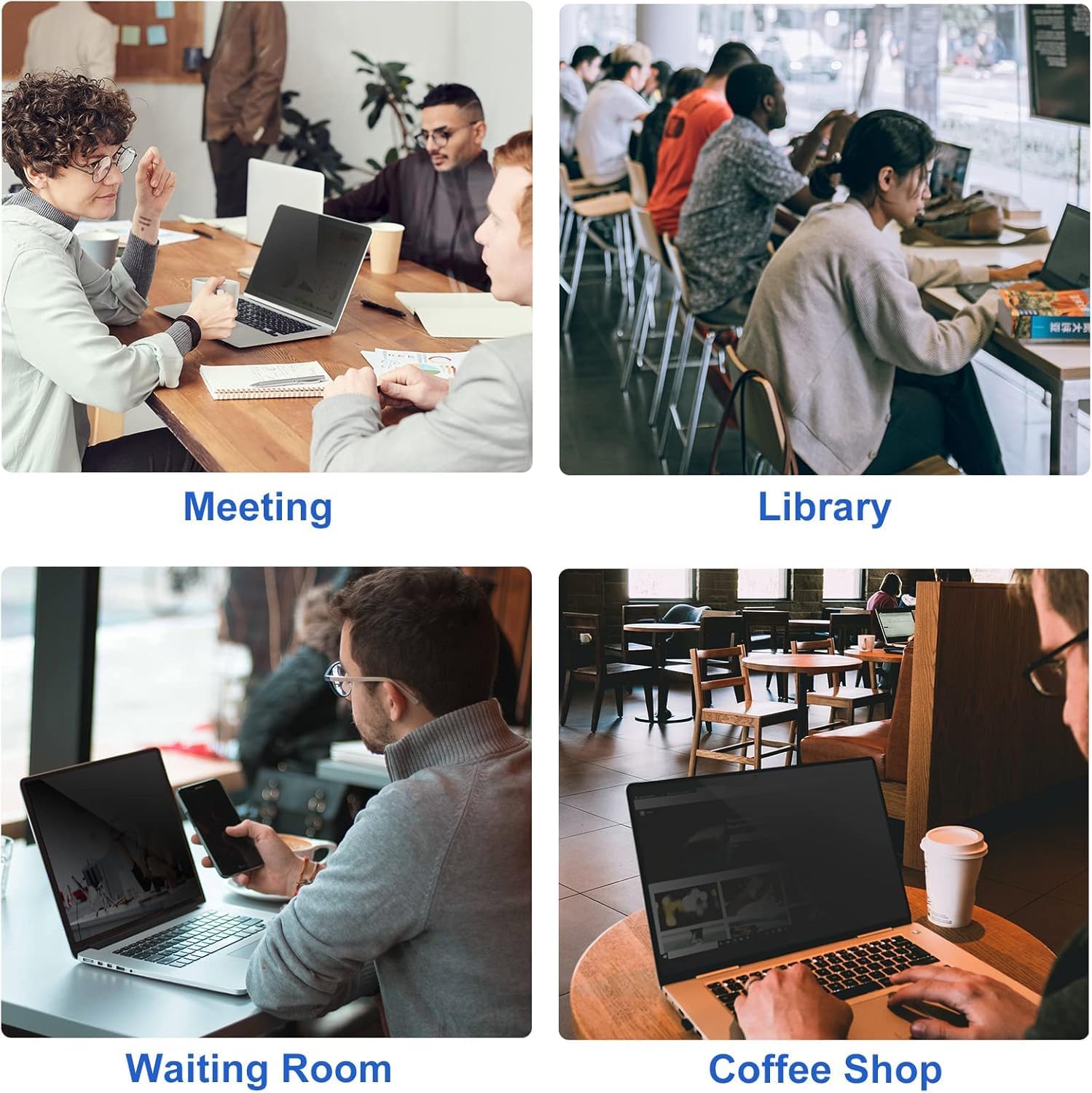 Easy On/Off Magnetic 360° Privacy Screen Filter Compatible with Macbook Air 13.6/13 Inch (2022-2025, M2, M3, M4), Anti Glare Laptop Privacy Screen Shield with Camera Cover - UV block 90%-Model A2681, A3113, A3240 - Image 8