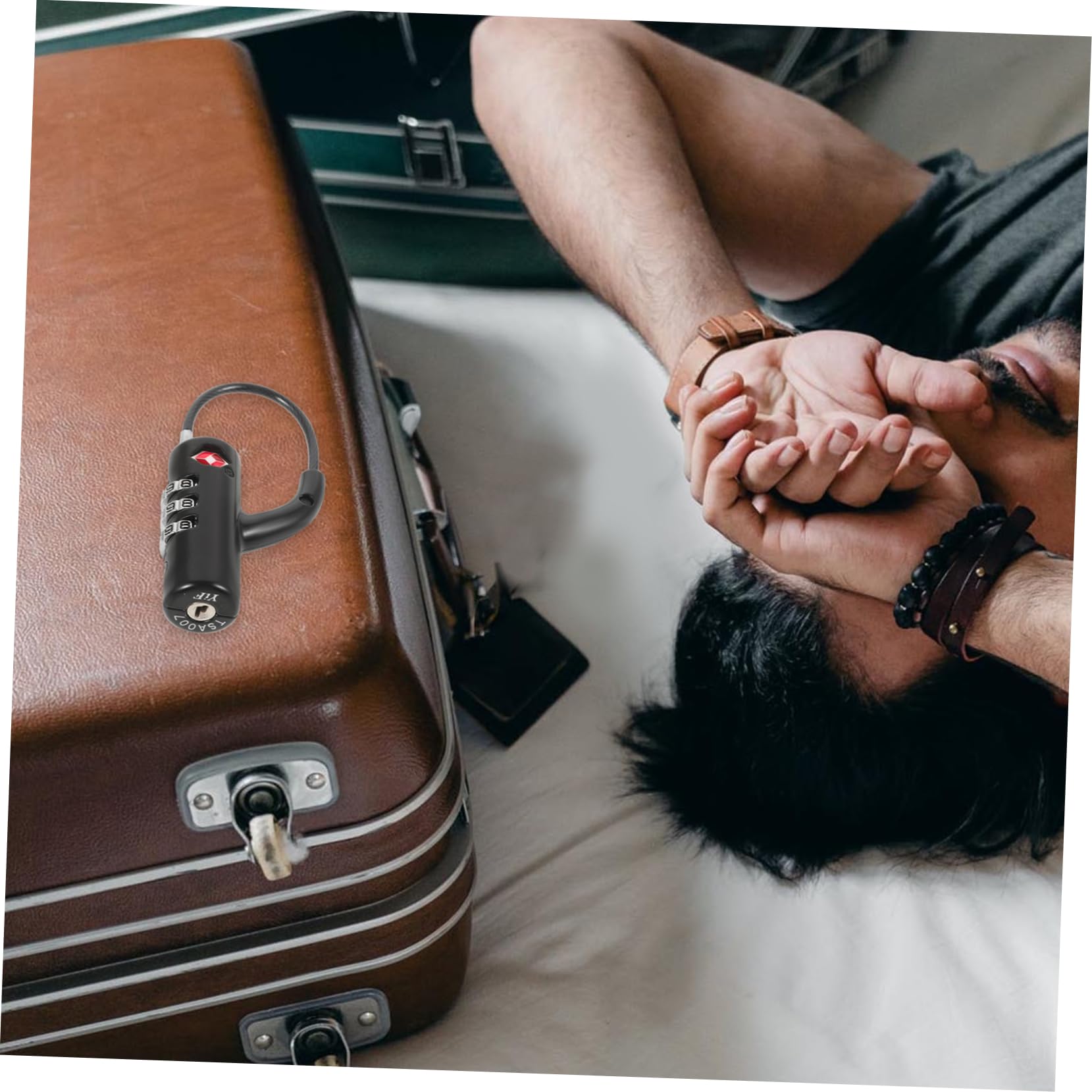 PartyKindom 3piezas Cerradura De Combinación Para Equipaje y Mochilas Candado De Seguridad Tsa Para Viajes Para Gimnasios y Almacenamiento De Pertenencias Diseño Duradero y Versátil