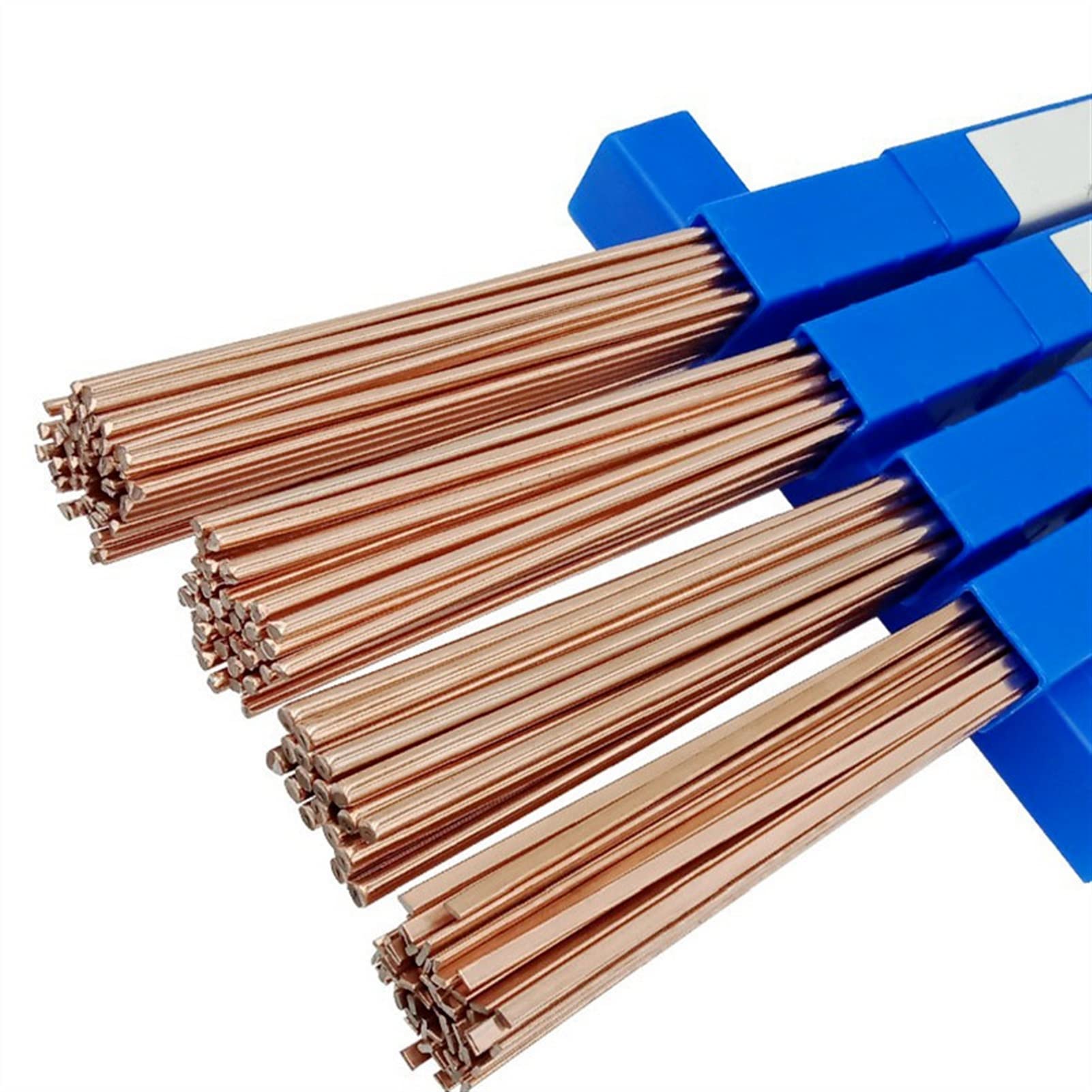 LEVINE Household Covered Electrode - 5Pcs Brass Welding Rod Phosphorus Copper Electrode Welding Wire Soldering Rod No Need Solder Powder Welding Rods Welding Rod (Size : 1.3x3.2mmx40cm 5pcs)