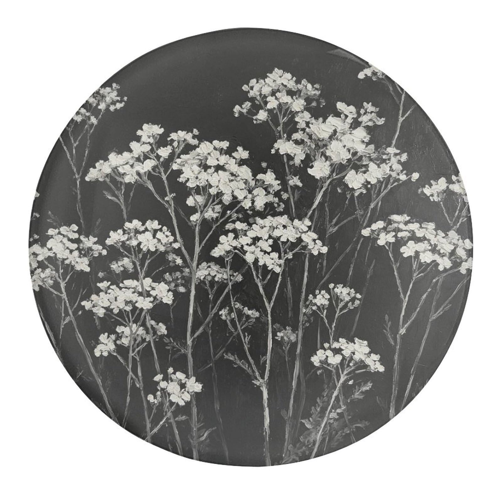 Fekiloot Style Dried Wildflower Refrigerator Magnet Fridge Magnet4 Pcs