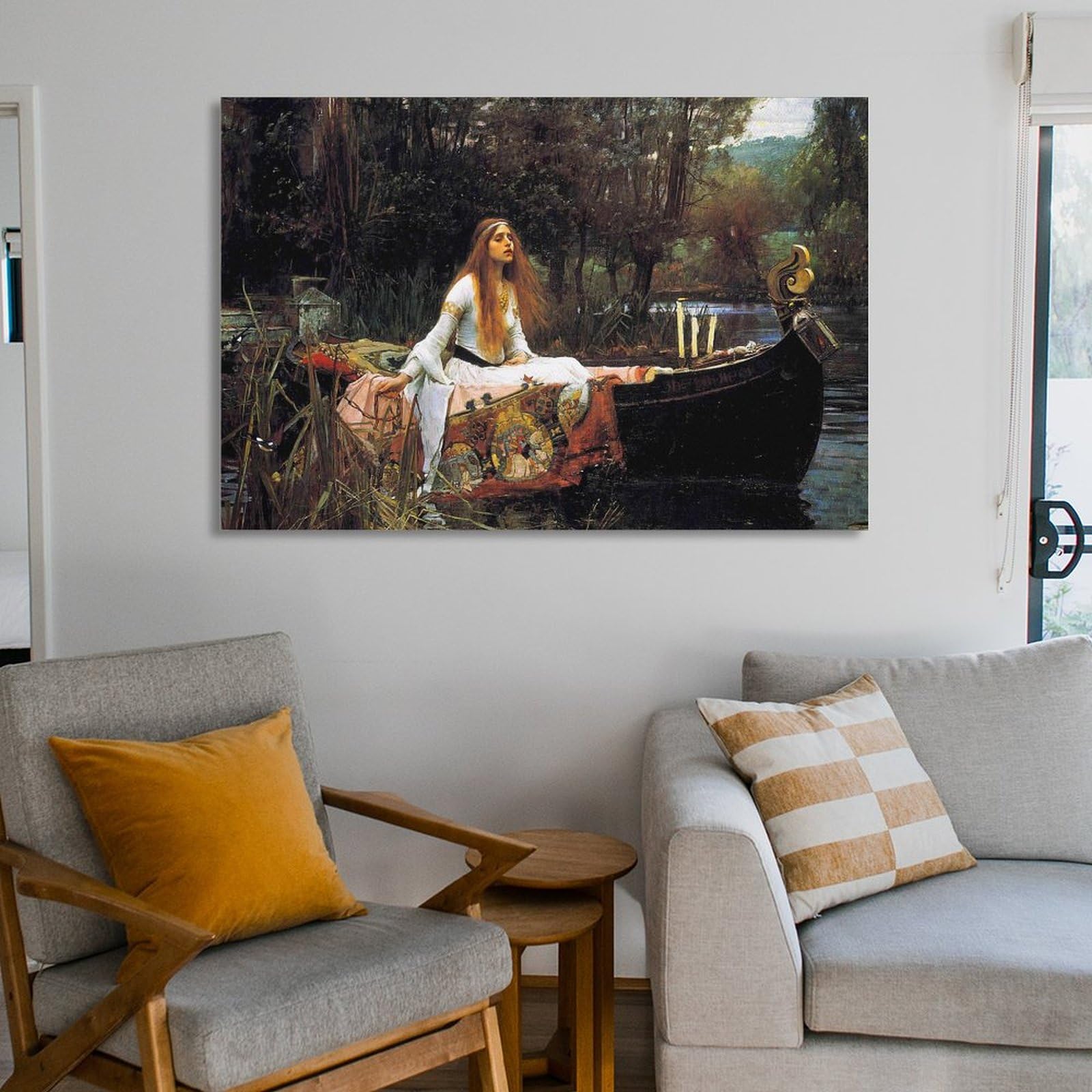 Amazon.co.jp: ジョン・ウィリアム・ウォーターハウス「シャロットの女