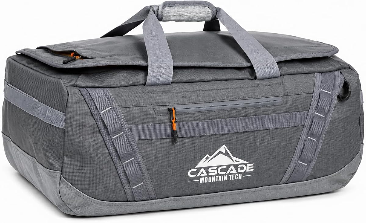 Bolso de viaje de 60 litros, bolso de viaje convertible para hombres y mujeres, resistente al agua y al desgarro