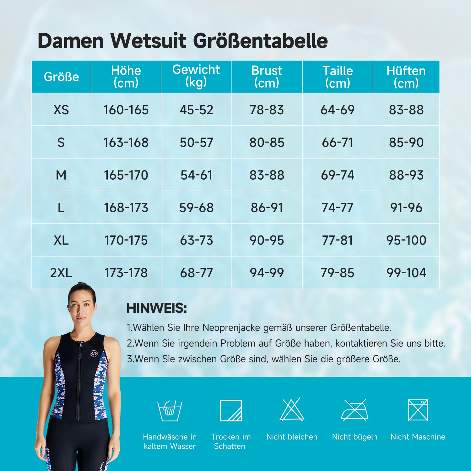 Combinaison en néoprène pour homme et femme - Combinaison en néoprène - Gilet - Fermeture éclair avant - Sans manches - Combinaison humide en néoprène - Veste de plongée - Gilet de natation - Canoë