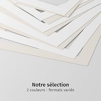 Rahmendesign24 Lot De 10 Passe-partout DIN A2 42 X 59,4 Cm Pour L