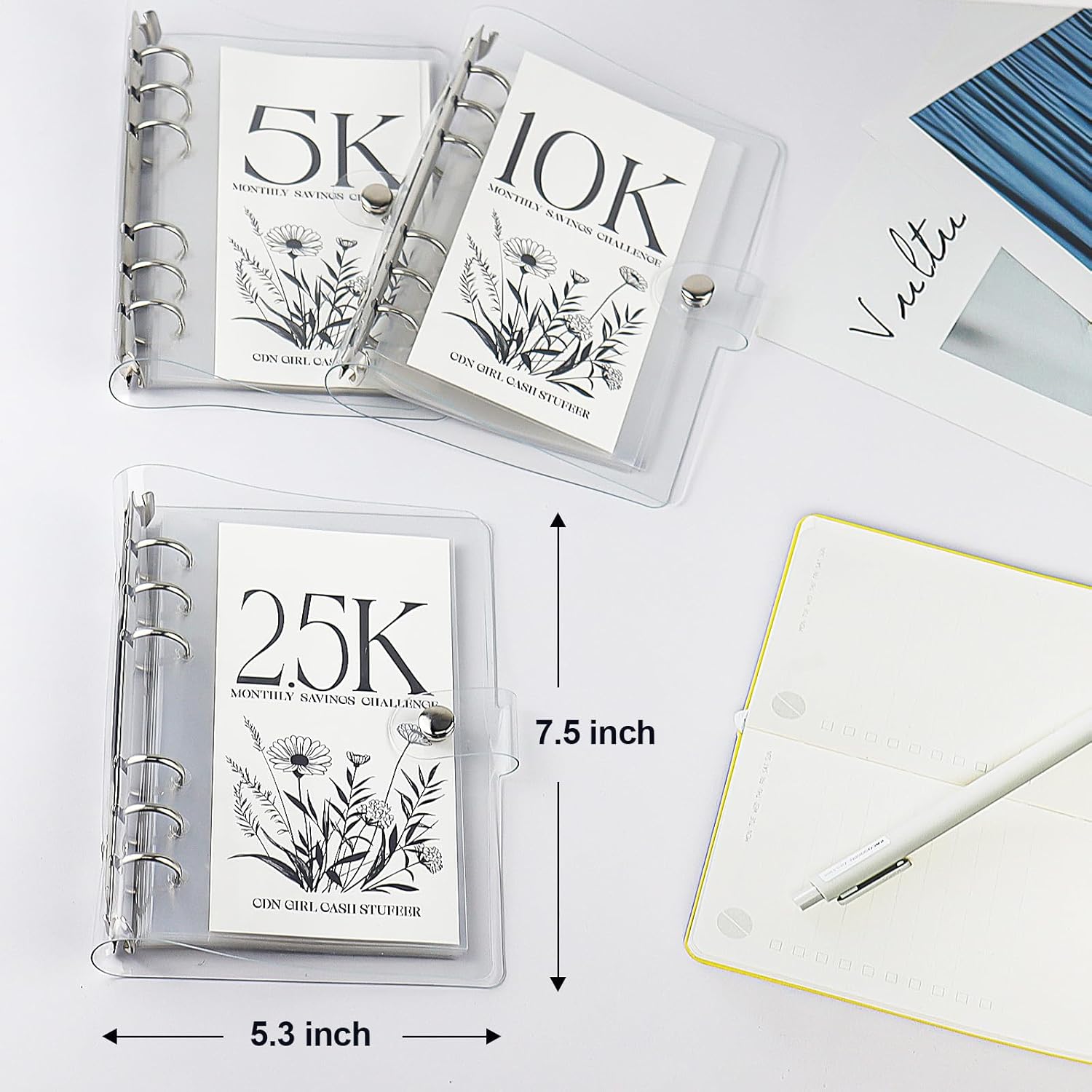 Unlock Your Savings: 12-Month Money Challenge Book & Binder Set