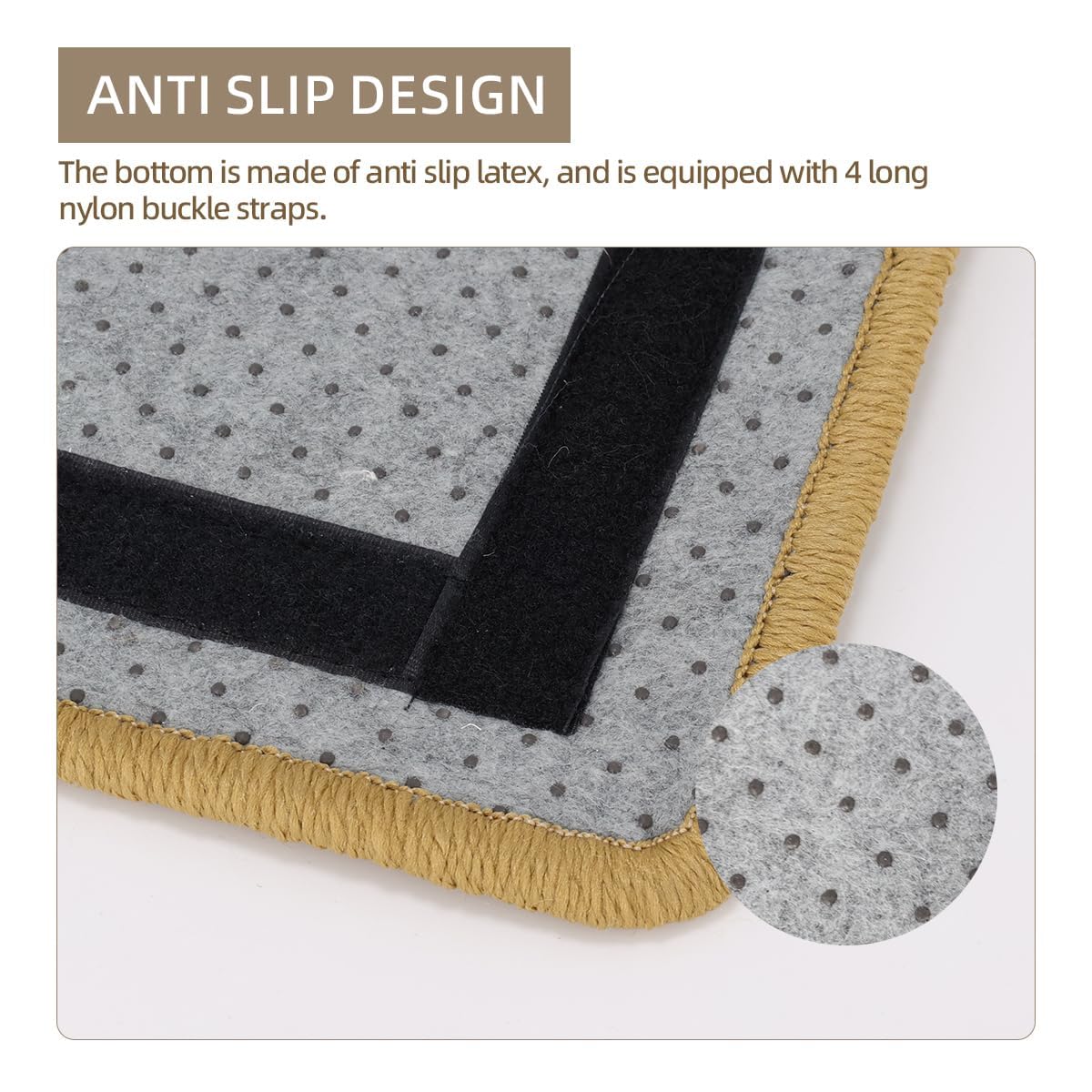 Tappetino Tiragraffi Per Gatti In Sisal Naturale | 50x30 Cm | Antiscivolo E Adesivo | Protezione Divani E Mobili - Foto 12