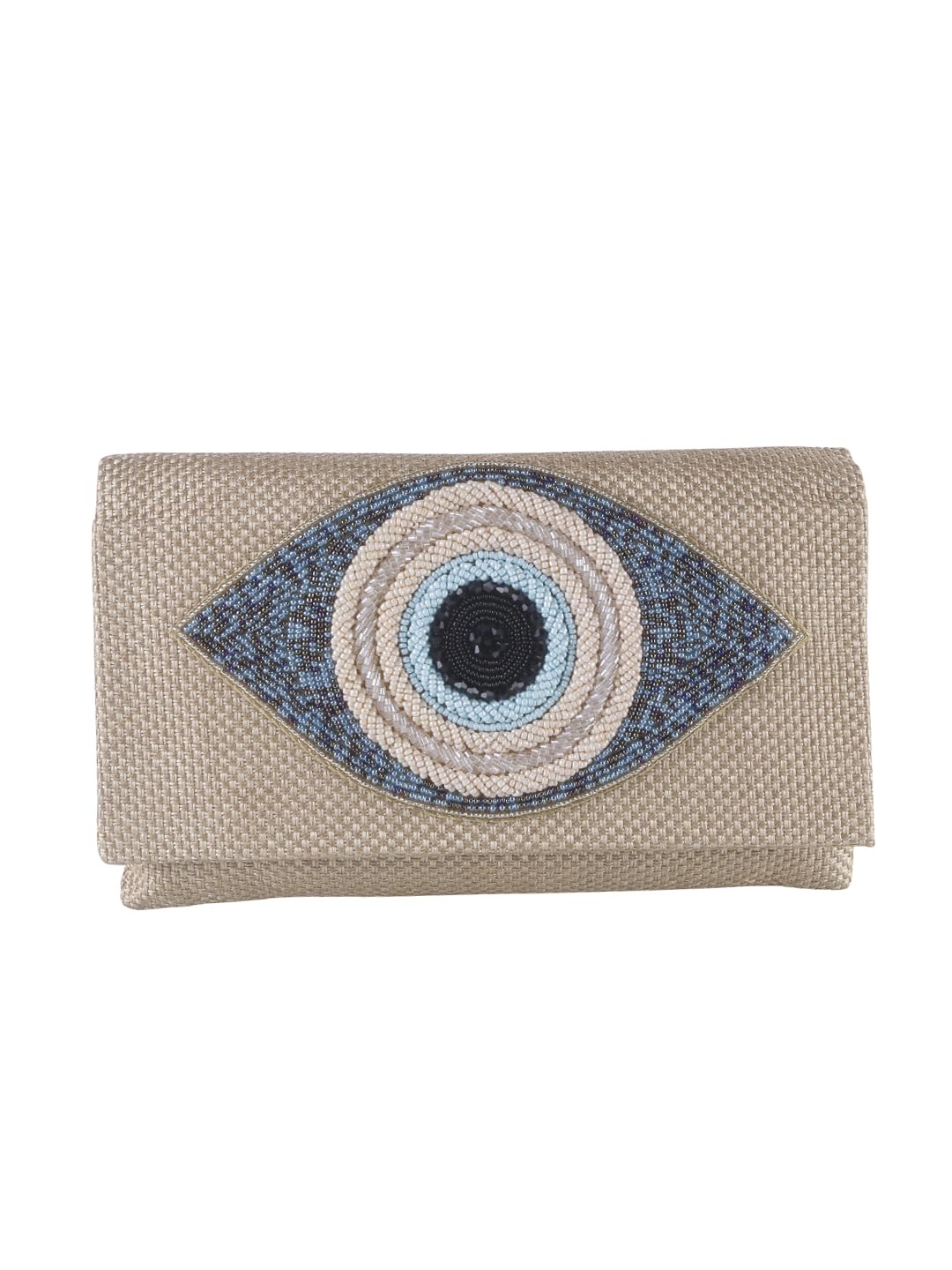 swisni Golden evil eye jute bag II Women's Traditional Designer Clutch For Women & Girls II FLAP BAGS-picture-23