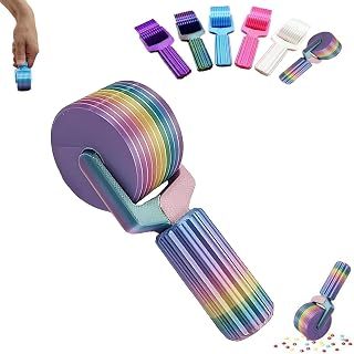 New 3D Printed Diamond Painting Roller Tool, Handmade DIY Diamond Art Applicator with Detachable Handle for Smooth Rhinestone Placement and Embroidery Reinforcement (Rainbow)