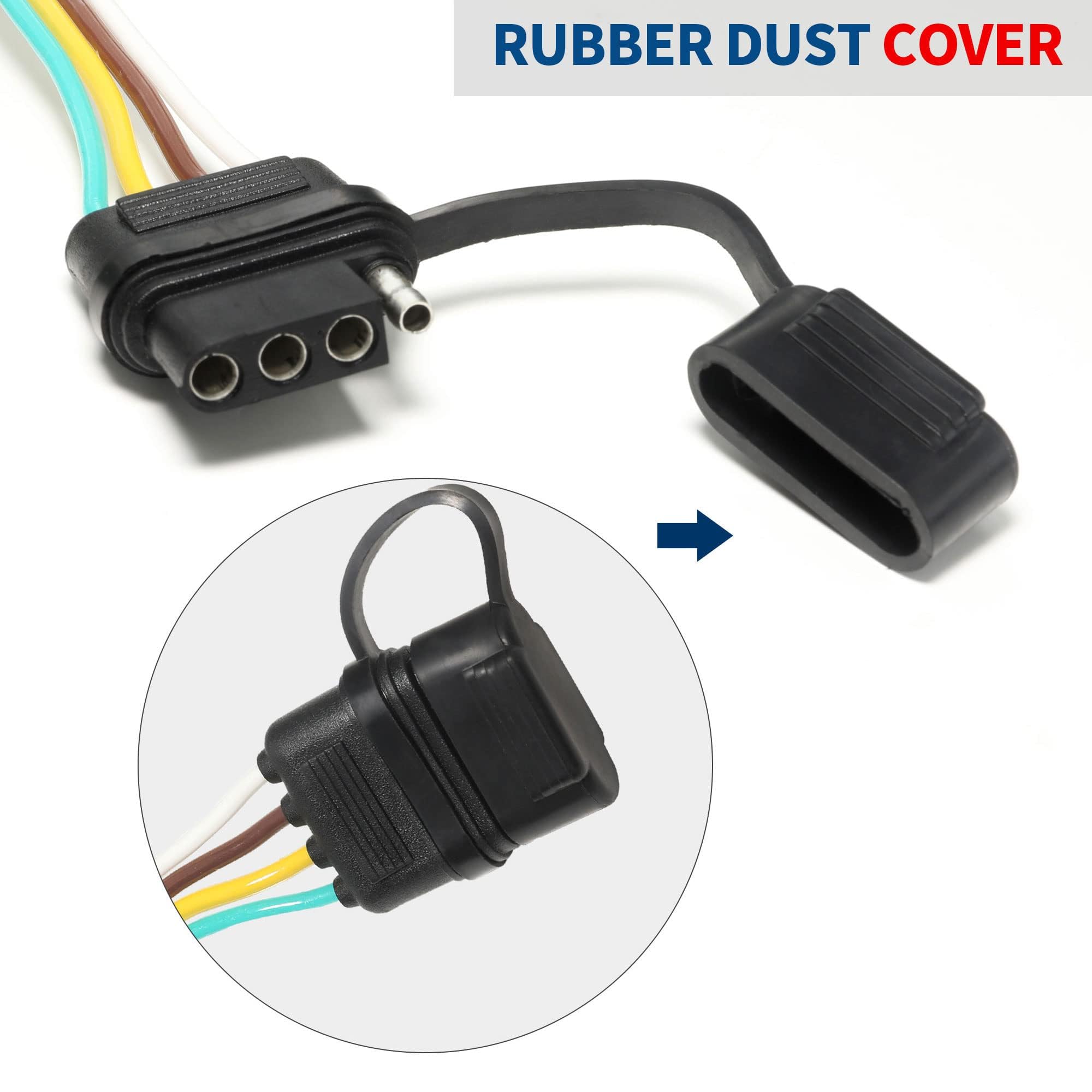 Oyviny 4 Way Trailer Wiring Harness 56093 Compatible With 2020-2024 Ford - View #6