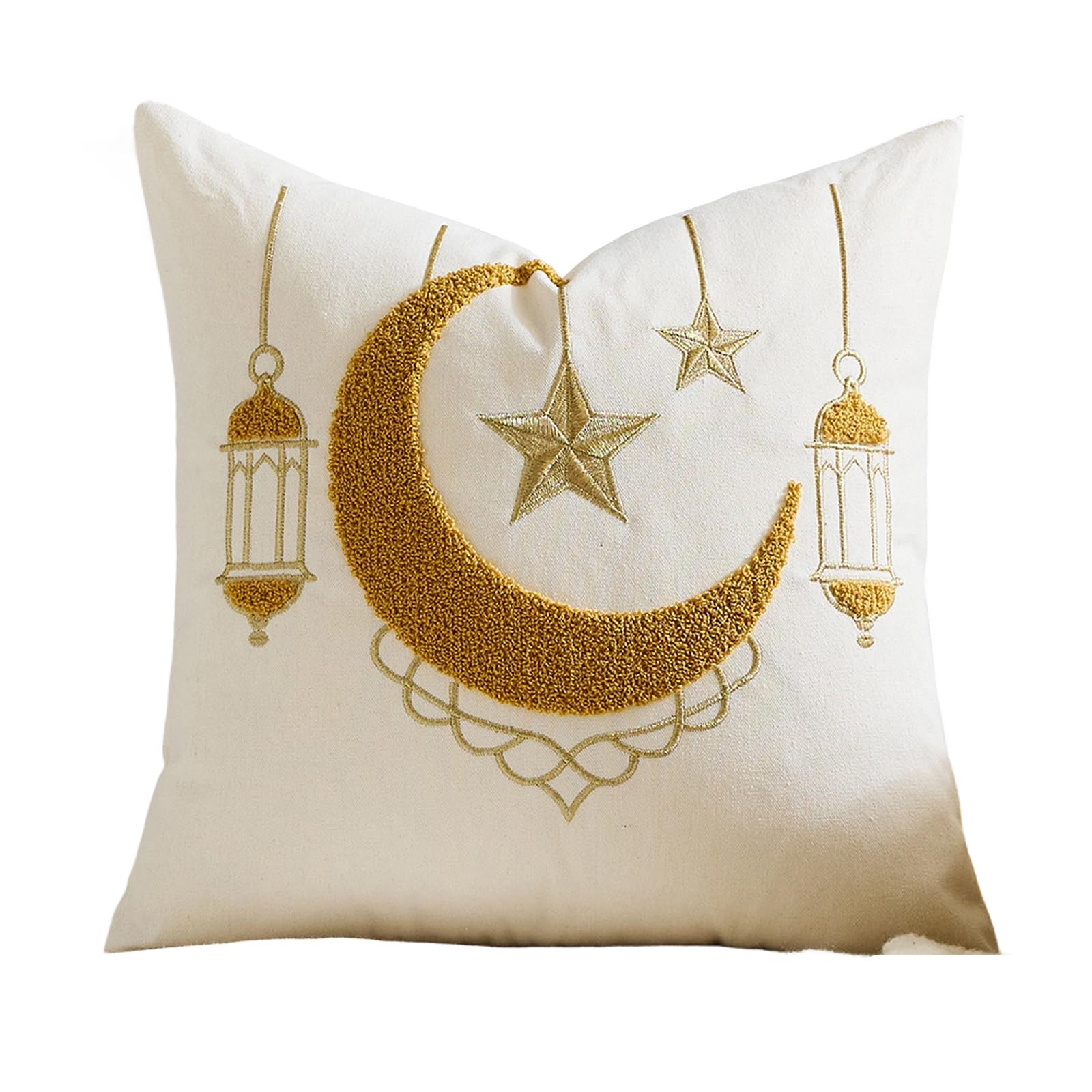 JTQYFI Lunars Shape Cushion Cover Fabric for Living Space and Parties Lunars Pillow Cover