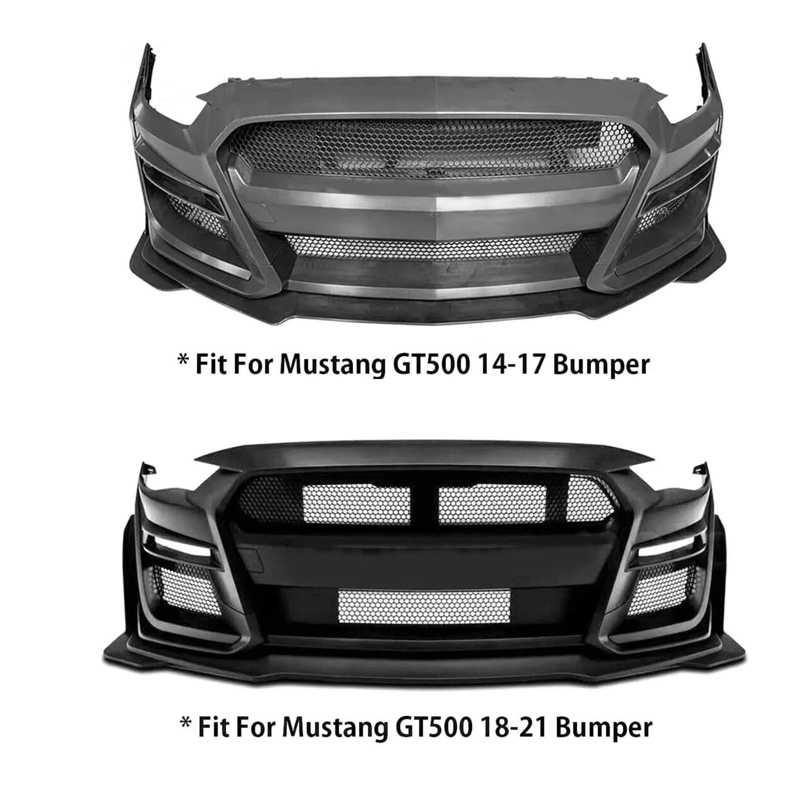 Uniwersalny spoiler Do Mustang GT500 To 2021Front 2014 | 1 Pair Przedni Dokładka przedniego zderzaka