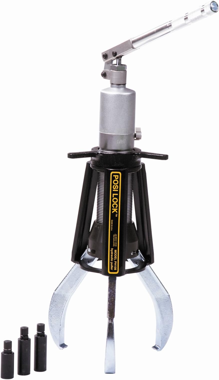 Posi Lock PTPHS-108 Hydraulic Puller, 3 Jaws, 12-Ton Pulling Capacity