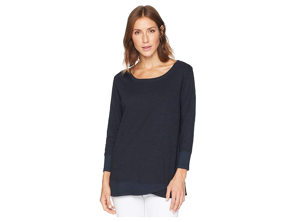 

Fresh Produce Emily 3/4 Sleeve Top (Black) Women's Clothing