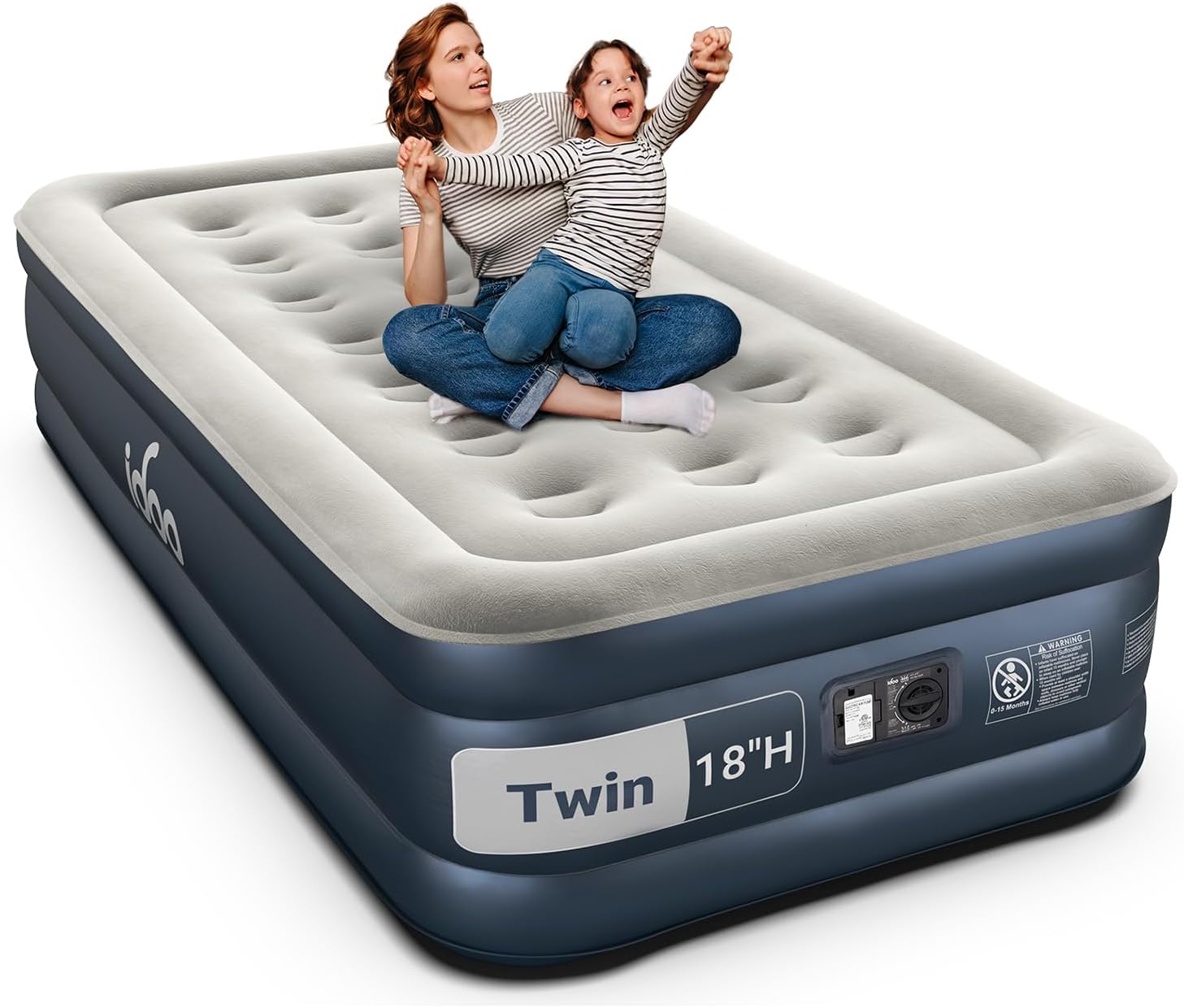 iDOO Mattress Built Pump, ” Raised Compact Blow Ma