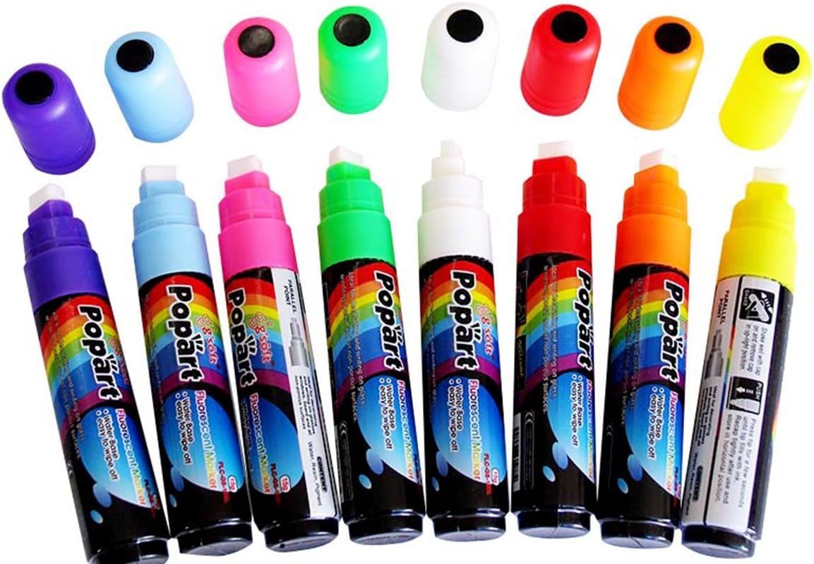 FlashingBoards 15mm 8 Colors Liquid Chalk Marker Pen