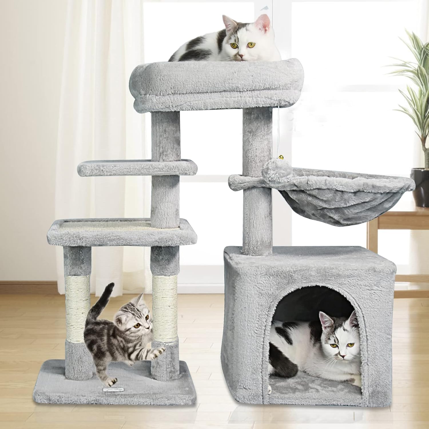 Pawstory Cat Tree Cat Tower, MultiLevel Cat Tree for