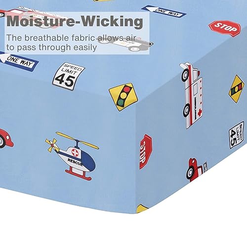 Vista 136 de EVERYDAY KIDS - Sábana bajera para cuna, 100% micro fibra suave, transpirable e hipoalergénica, se adapta al colchón de cuna tamaño estándar de 28