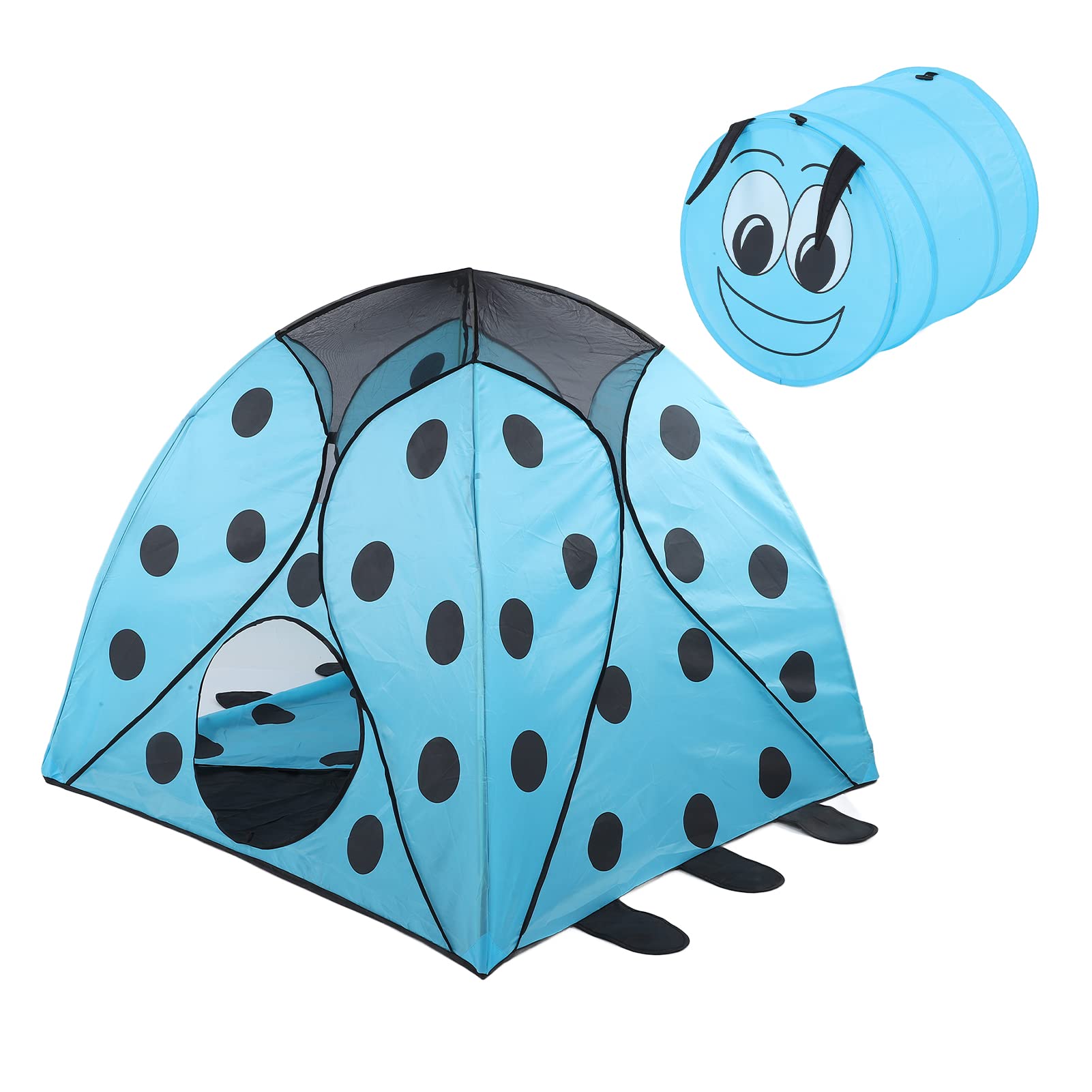 Namiot do zabawy dla dzieci Kryty odkryty Beetle Domek z kreskówek Składany tunel-zabawka dla dzieci Małe dzieci Chłopcy Dziewczęta Pręt z włókna poliestrowego Drut ze stali