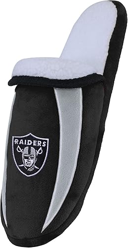 Miniatura 5 de FOCO - Pantuflas de sherpa con logotipo de equipos de la NFL para hombre