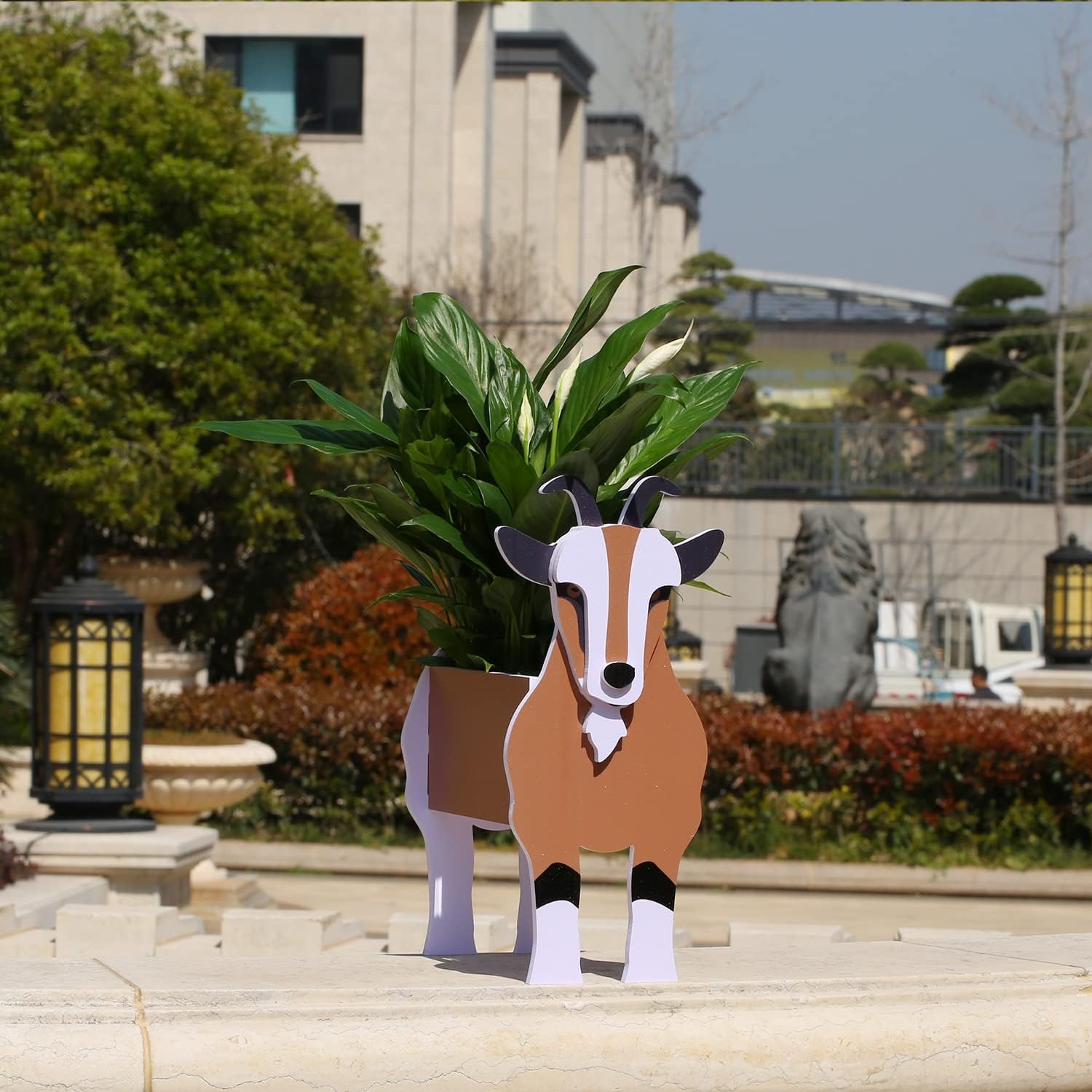 Goat Gifts for Goat Lovers,Goat Planter Plant Pot,Cute Flower Pots for Garden Decoration,Christmas or Birthday Gifts for Women,Plant Container Holder for Outdoor Indoor Small Goat