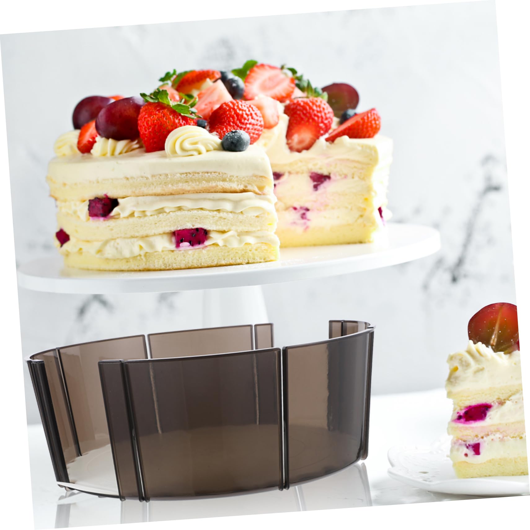 Alipis Cortador de Tartas de Boda, Divisor de Porciones Uniforme, Abs, Fácil de Limpiar, para Pastel y Queso en Fiestas y Repostería