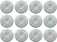 PetStandard 12-Pack Premium Replacement Filters for EveryYay Get Fresh Whirlpool Pet Fountain - Double Action Carbon & Cotton