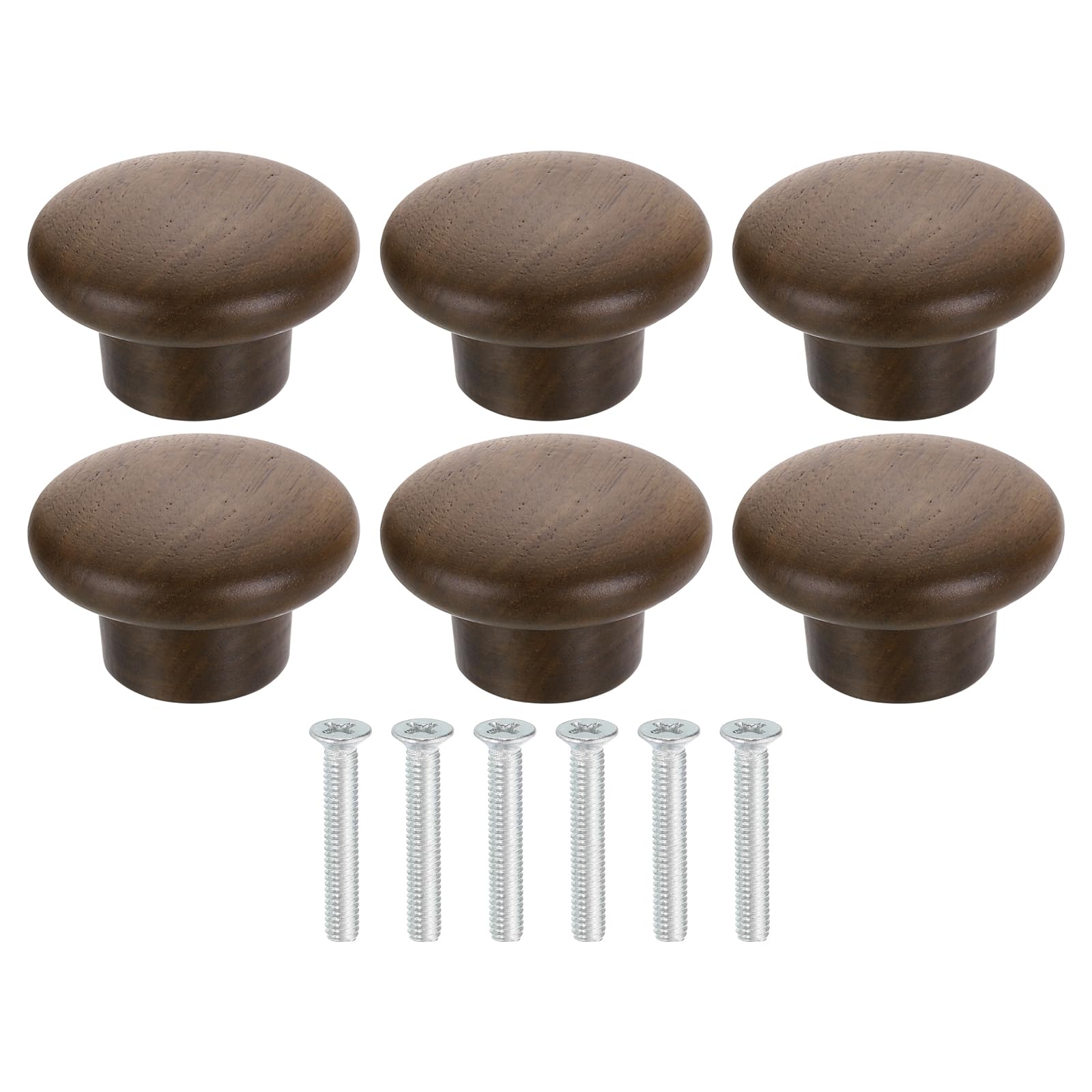Boutons de tiroir en bois de noyer massif pour embellir les meubles de salon