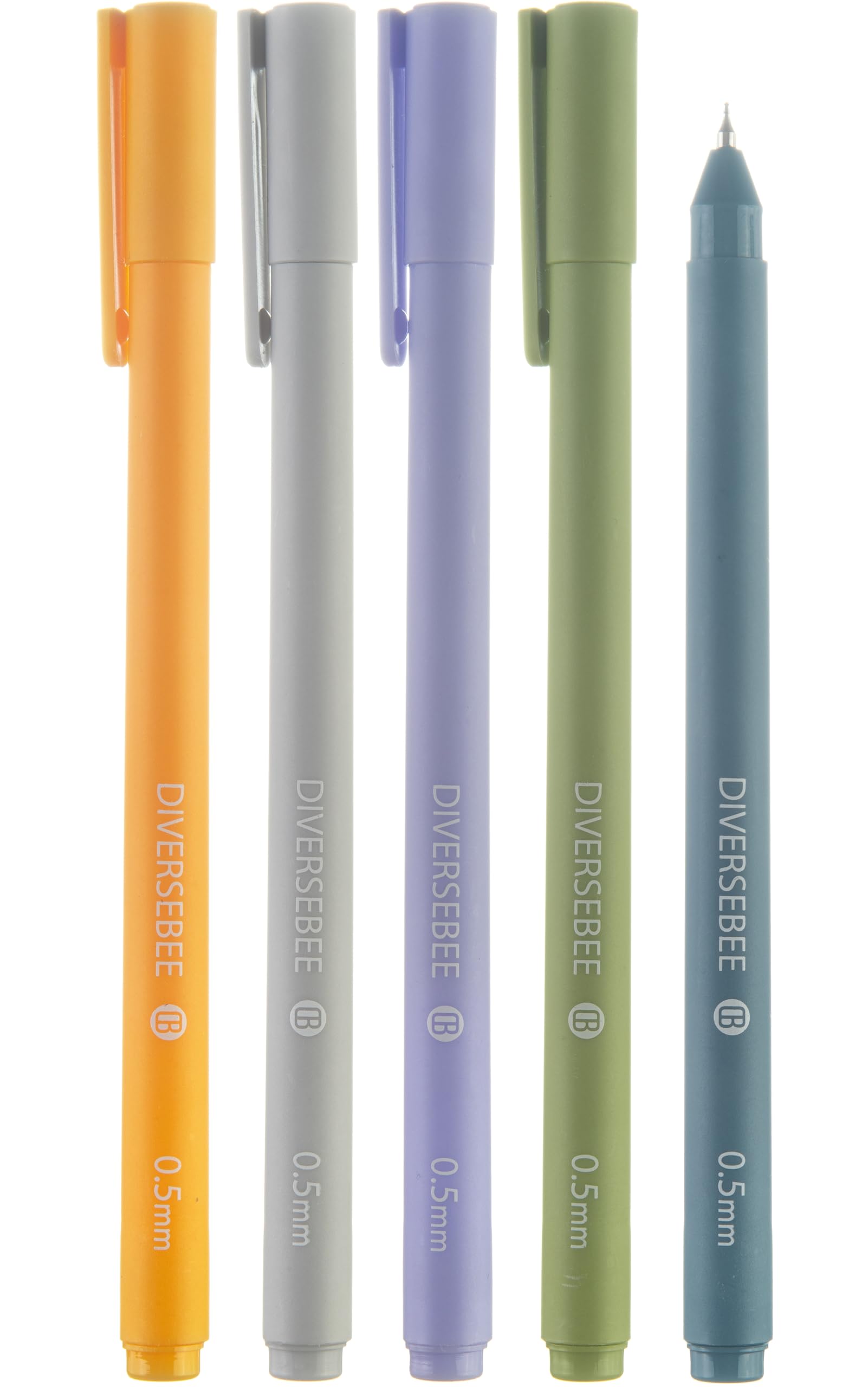 DIVERSEBEE Bolígrafos de tinta de gel surtidos, bolígrafos de gel de 0.5 mm de punta fina, bolígrafos de la Biblia que no se traspasan, bonitos bolígrafos de punta fina, suministros de diario de