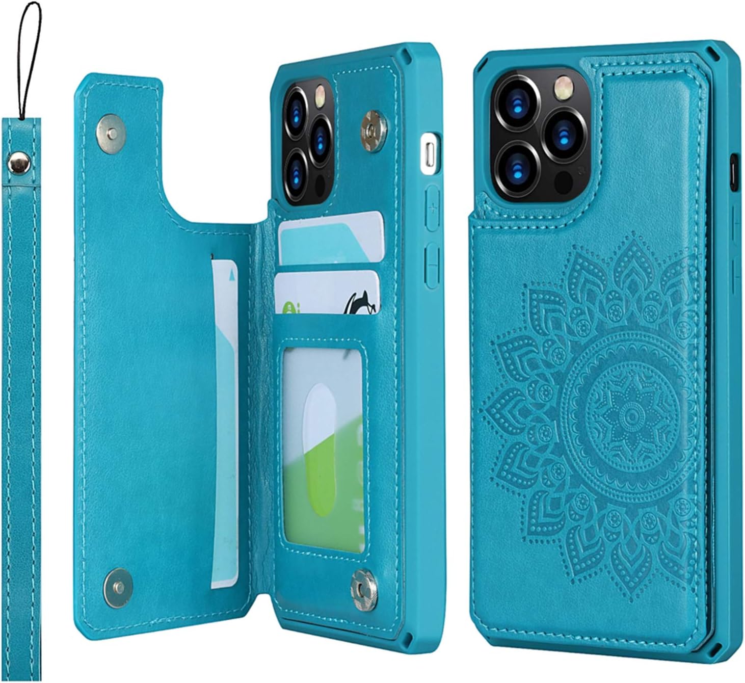 Jaorty iPhone 12 Pro Max Wallet Case with RFID Blocking